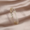 Bracelet en cristal nœud d'or