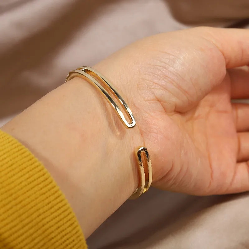 Bracelet en cristal nœud d'or