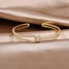 Bracelet en cristal nœud d'or