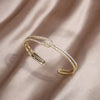 Bracelet en cristal nœud d'or