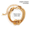 Bracelet en chaîne serpent noué