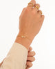 Bracelet croix en or et argent