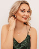 Boucles d'oreilles pendantes en forme de trèfle Deluxe