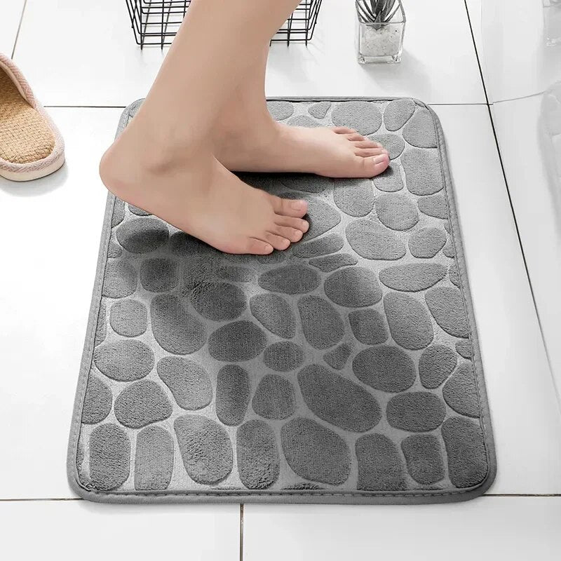 Tapis Antidérapant en Mousse à Mémoire & Tapis de Salon – Design Velours Imprimé