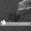 Tapis de douche d'angle antidérapant en forme de L - Evelyn
