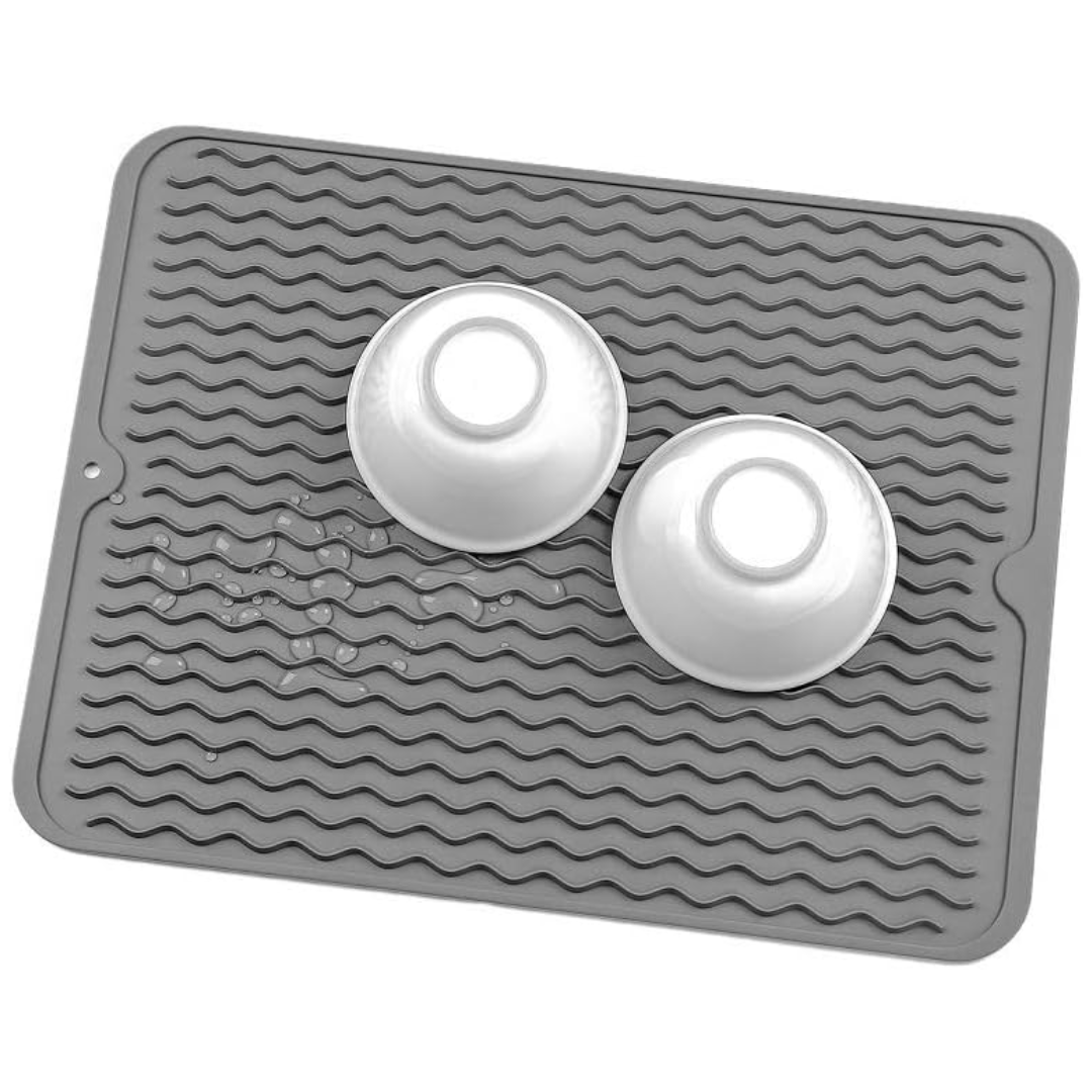 Tapis de séchage en silicone écologique - Polyvalent et résistant à la chaleur
