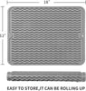 Tapis de séchage en silicone écologique - Polyvalent et résistant à la chaleur