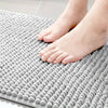 Tapis de douche d'angle antidérapant en forme de L - Evelyn