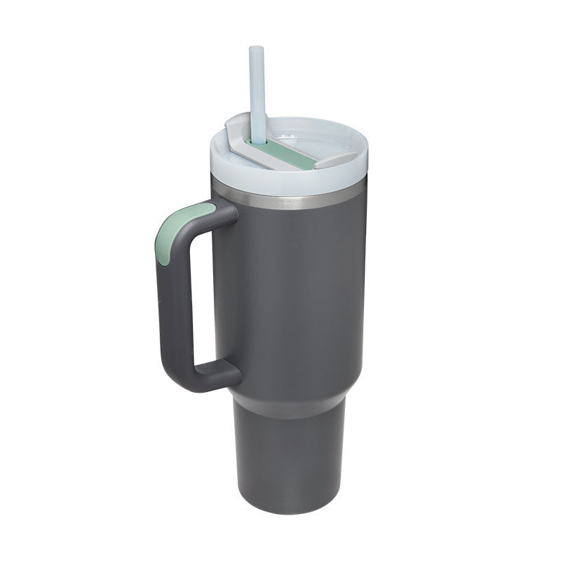 Tasse isolante avec poignée et paille - ChillMate