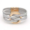 Bracelet en cuir O à plusieurs couches