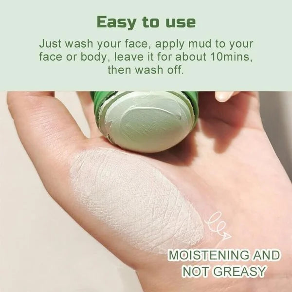 Bâton de Masque au Thé Vert - Masque Visage Purifiant & Hydratant