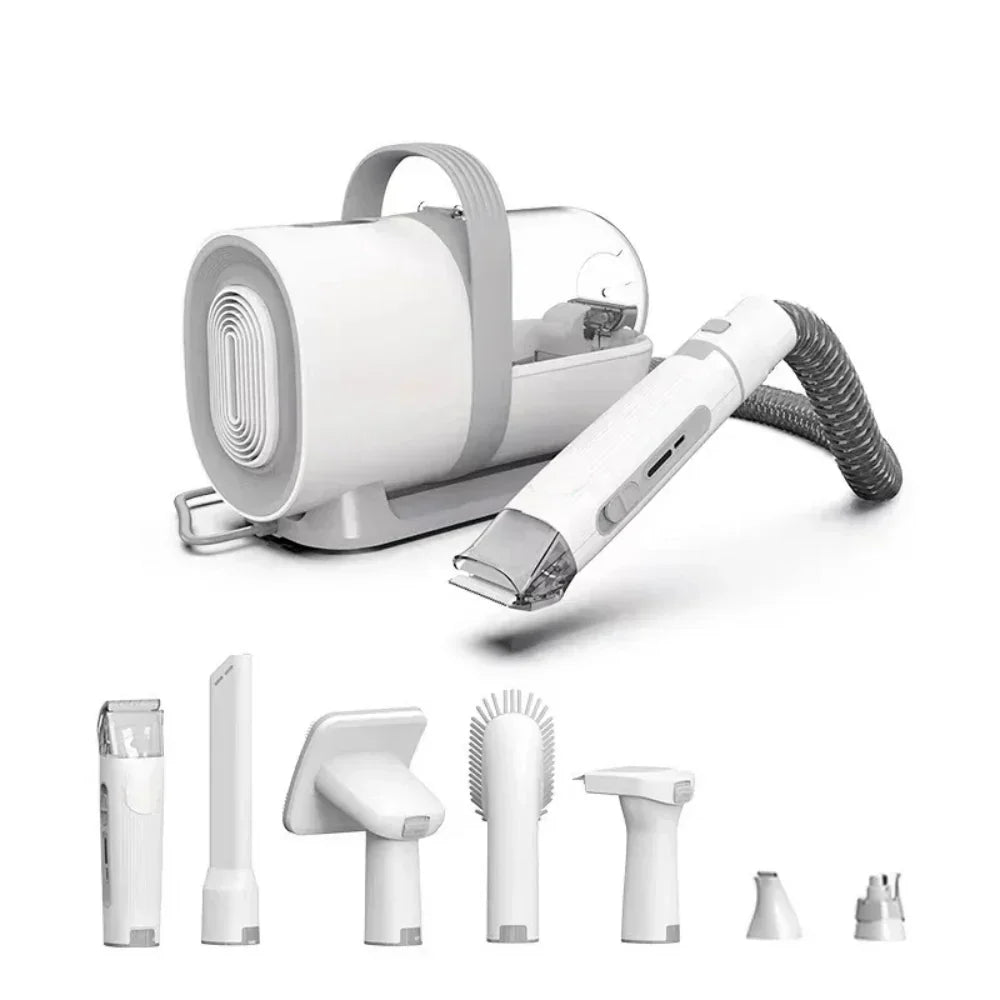 Tondeuse pour chiens et chats avec aspirateur intégré - GroomMaster Pro