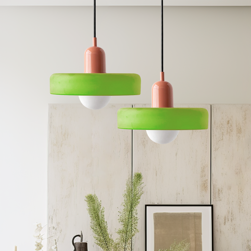 Suspension en verre coloré - BauLume