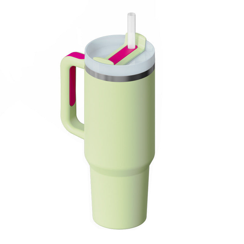 Tasse isolante avec poignée et paille - ChillMate