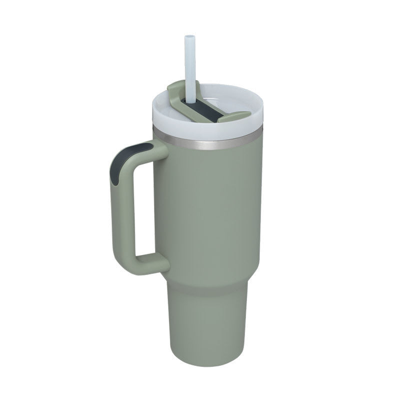 Tasse isolante avec poignée et paille - ChillMate