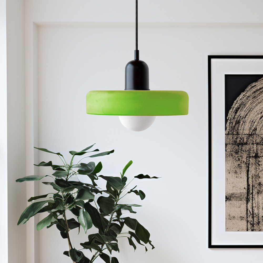 Suspension colorée au style Bauhaus - StiloGlas