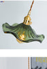 Suspension LED Design Nordique | Éclairage en verre coloré et cuivre pour chambre, salon & bar