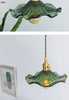 Suspension LED Design Nordique | Éclairage en verre coloré et cuivre pour chambre, salon & bar
