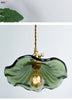 Suspension LED Design Nordique | Éclairage en verre coloré et cuivre pour chambre, salon & bar