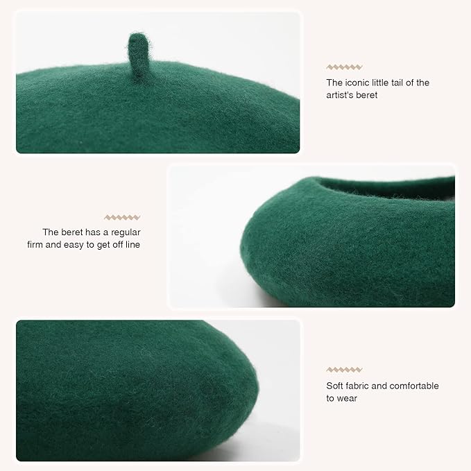 Béret en Laine Français Classique – Evelyne