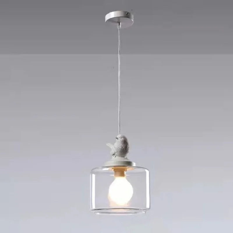 Suspension Inspirée des Oiseaux – Élégance Fantaisiste avec Éclairage Chaud