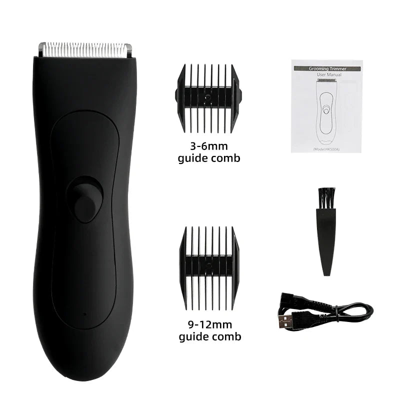 Tondeuse à cheveux corporels pour hommes et rasoir pour femmes avec tondeuse bikini et intime