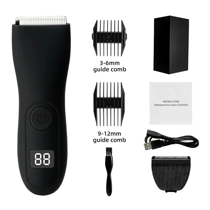 Tondeuse à cheveux corporels pour hommes et rasoir pour femmes avec tondeuse bikini et intime