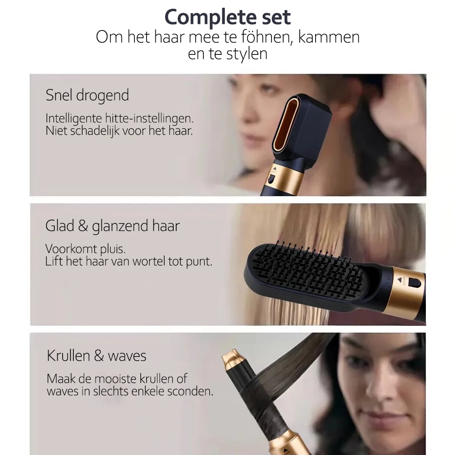 Styler Capillaire 5-en-1 avec Technologie Ionique - AuraStyle