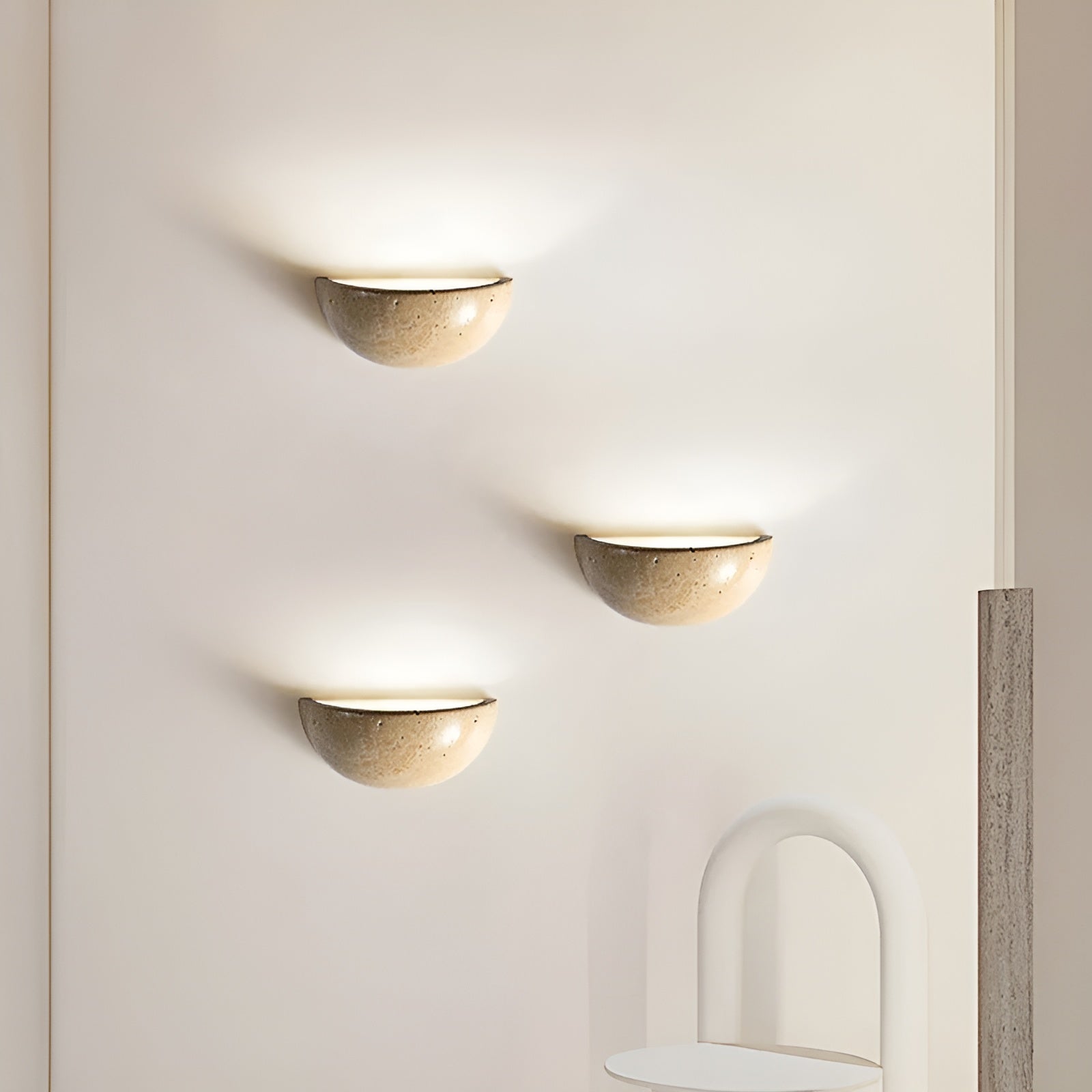 Applique LED Wabi-Sabi Halbrunde – ZenGlow