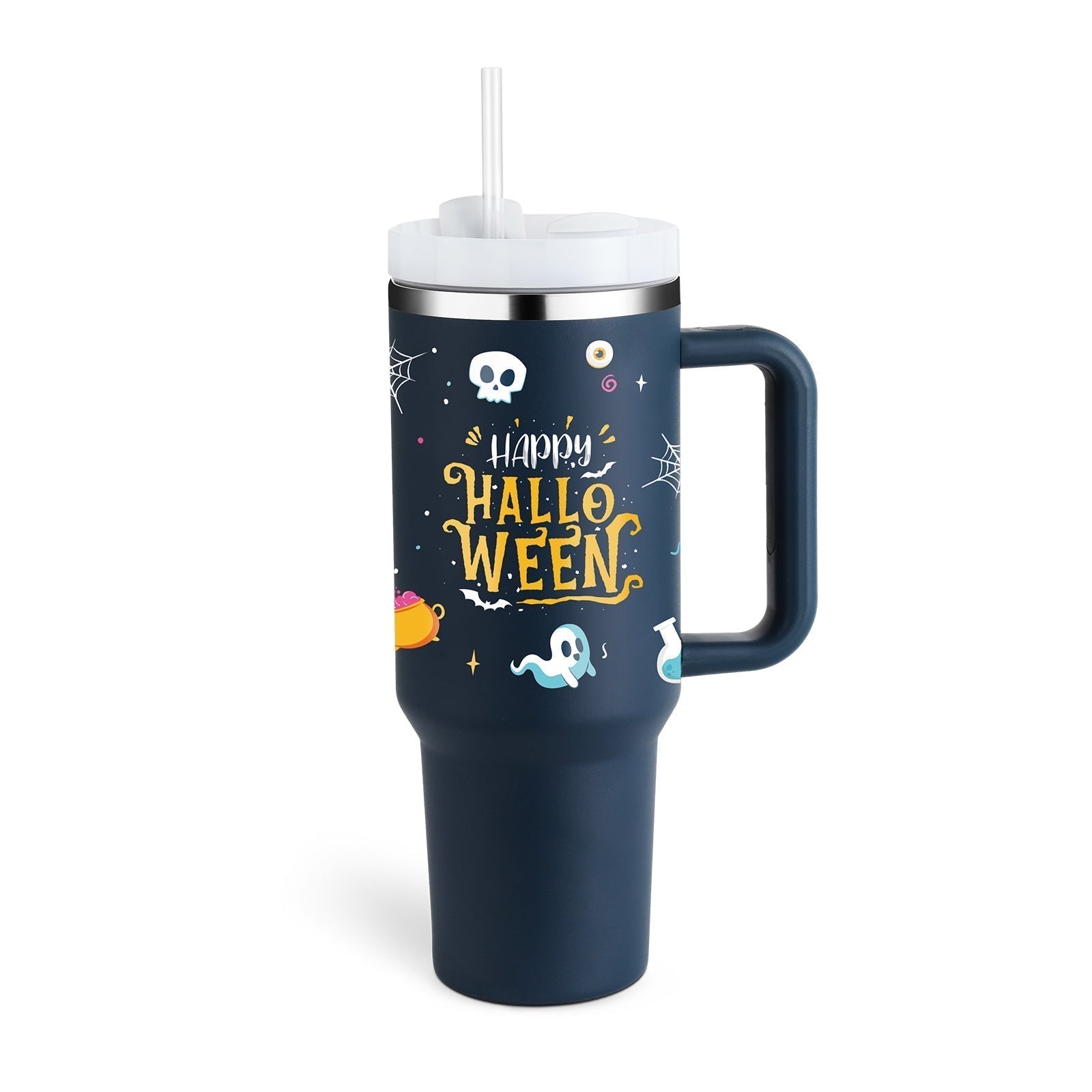 Tasse isolante avec poignée et paille - ChillMate