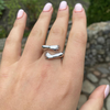 Bague d'étreinte en argent