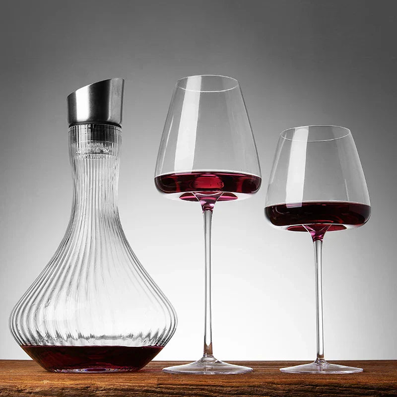 Verres à Vin en Cristal | LuxeSip | Élégance Artisanale