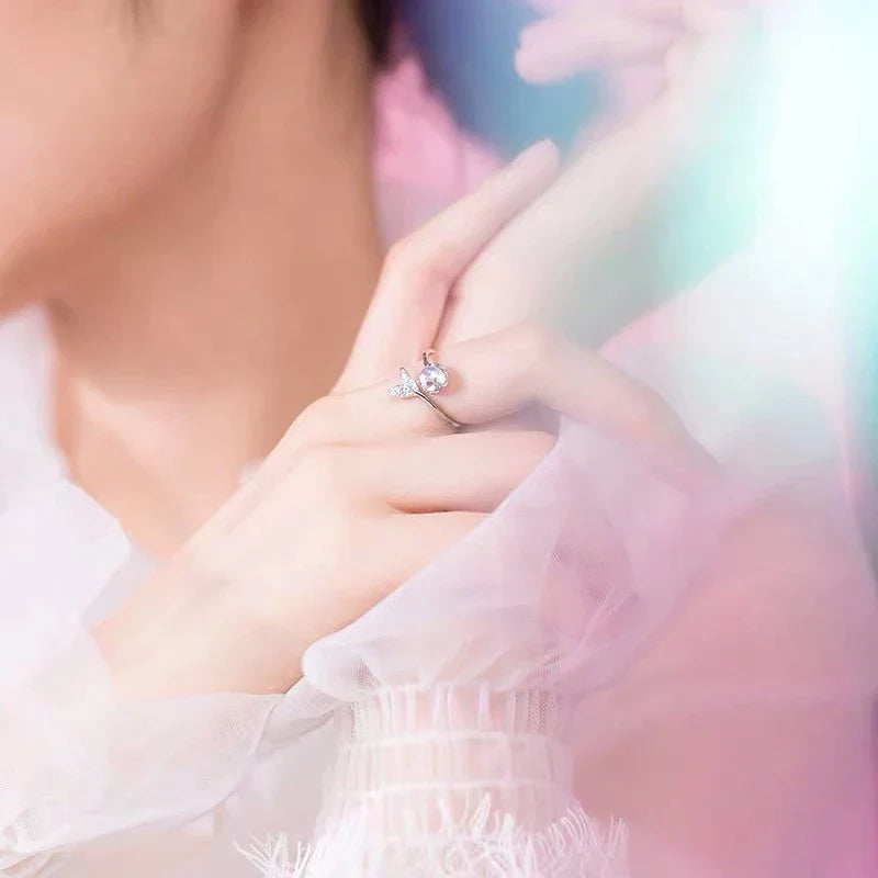 Bague en pierre de lune ajustable