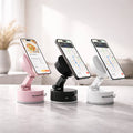Support de téléphone pour voiture avec ventouse | Support de téléphone magnétique avec rotation à 360° | Vantrel