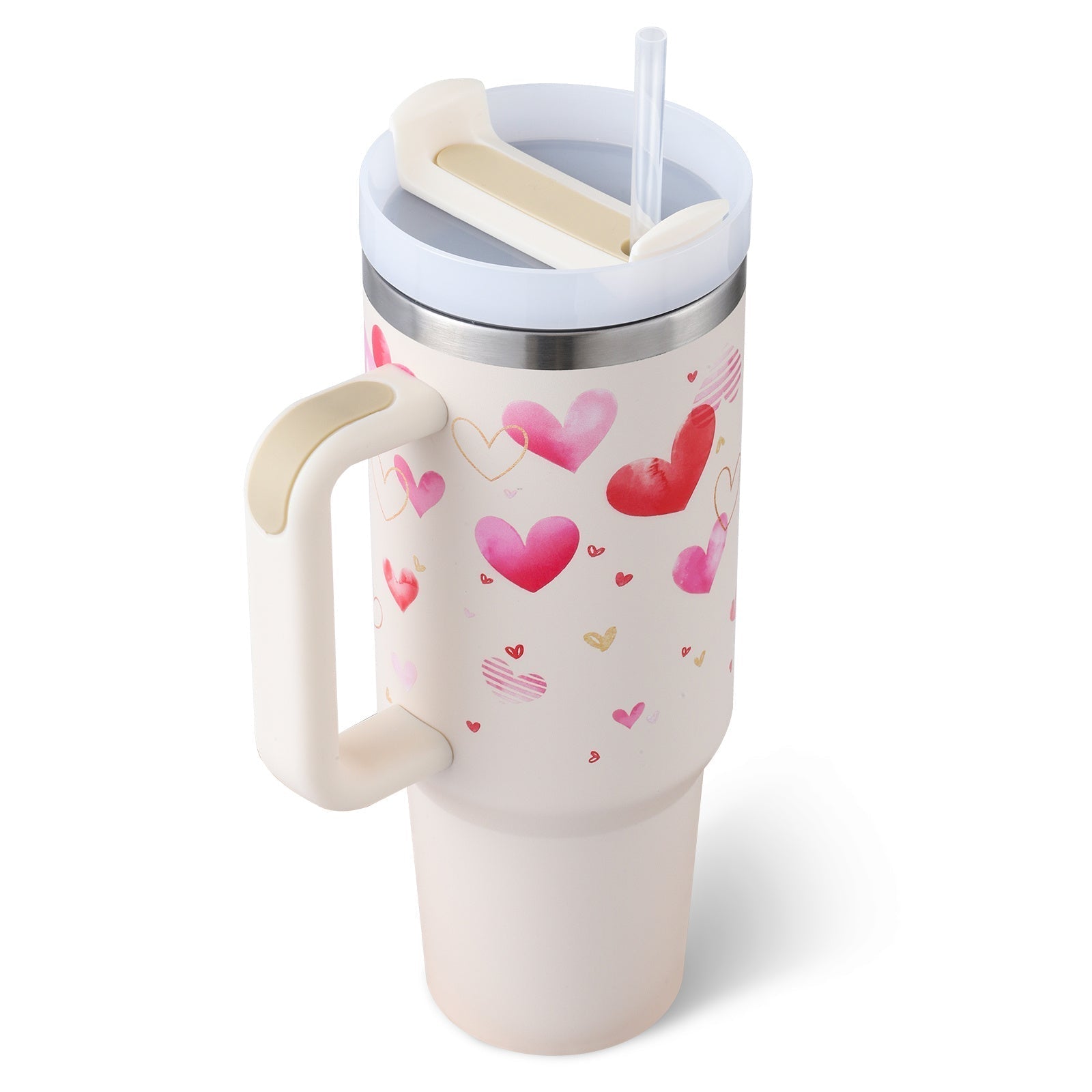 Tasse isolante avec poignée et paille - ChillMate