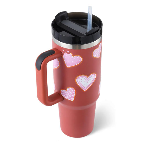 Tasse isolante avec poignée et paille - ChillMate