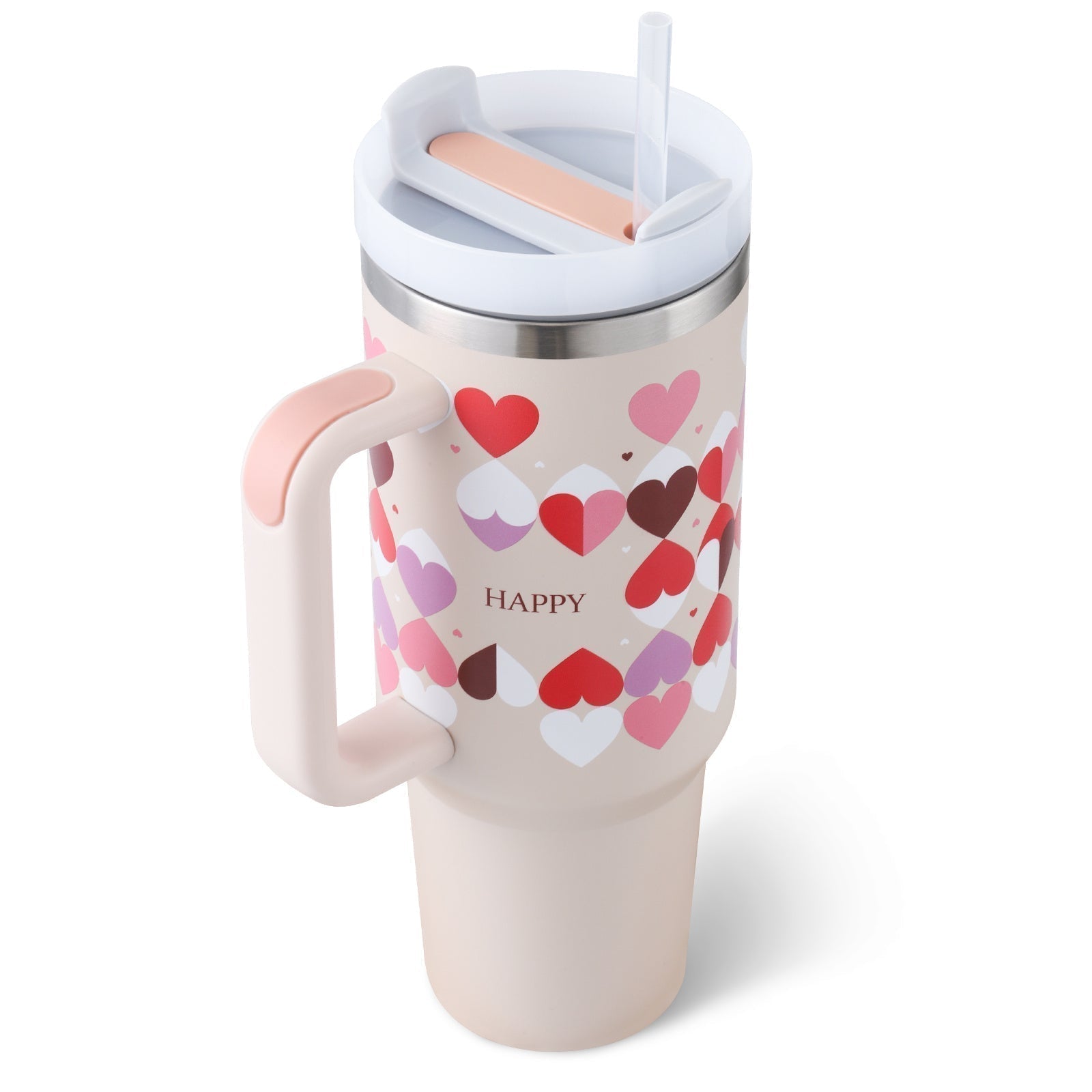 Tasse isolante avec poignée et paille - ChillMate
