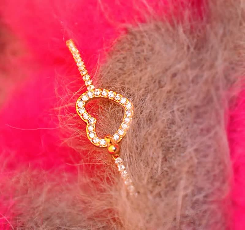 Bracelet d'amour doré avec charme