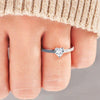 Bague en argent avec émail – Je choisis la paix