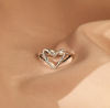 Bague en forme de cœur délicate