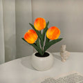 Hessel | Lampe de Nuit LED Tulipe avec Éclairage Chaud