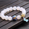 Bracelet en Agate Blanche Papillon – Evelina