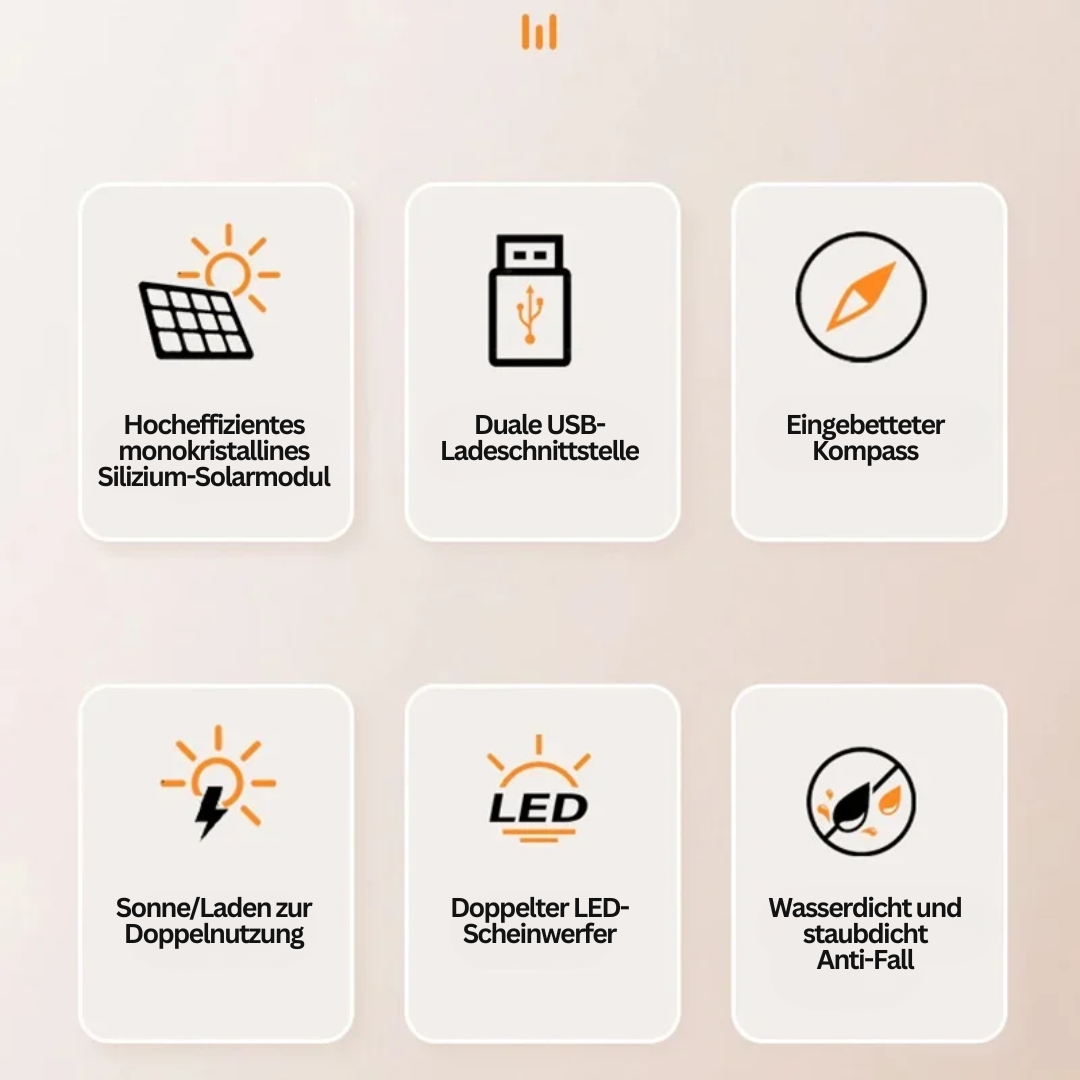 Batterie externe solaire avec lampe de poche – SolarCharge Pro