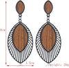Boucles d'oreilles en bois Boho
