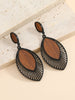 Boucles d'oreilles en bois Boho