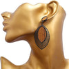 Boucles d'oreilles en bois Boho