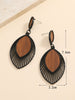 Boucles d'oreilles en bois Boho