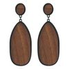 Boucles d'oreilles en bois Boho