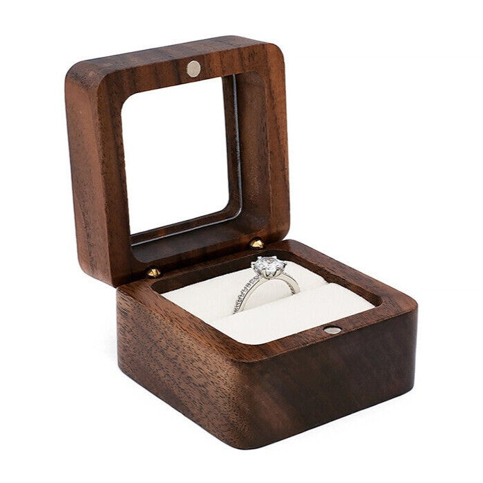 Boîte à bijoux mini en bois de luxe