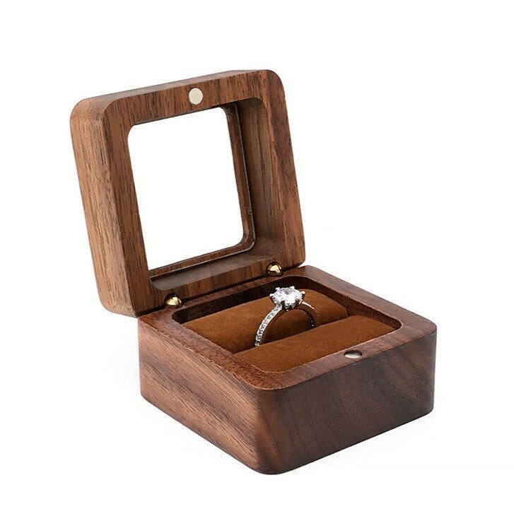 Boîte à bijoux mini en bois de luxe